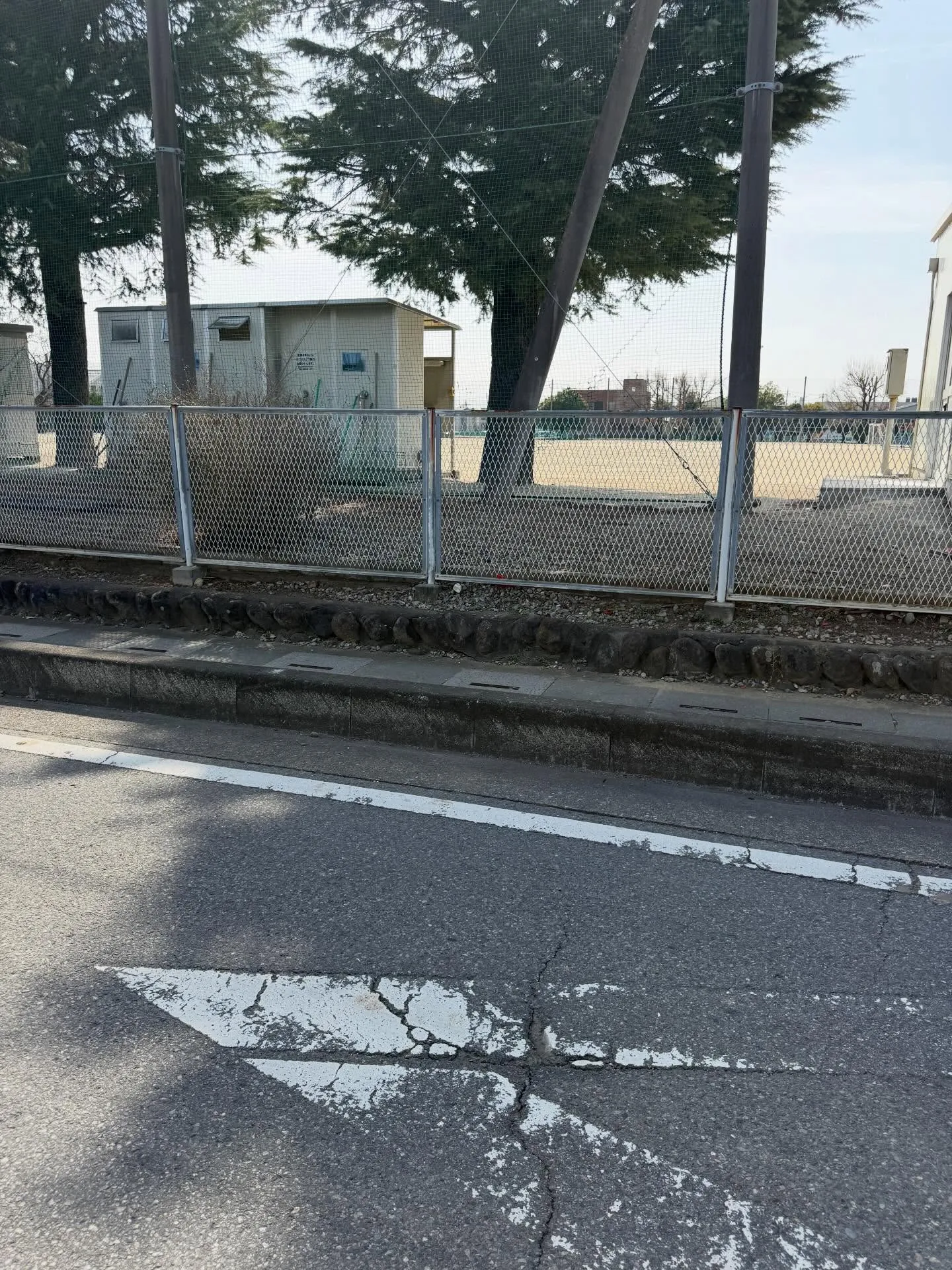 今日10:45頃深谷西小学校の前を通り掛かりフェンスのところ...